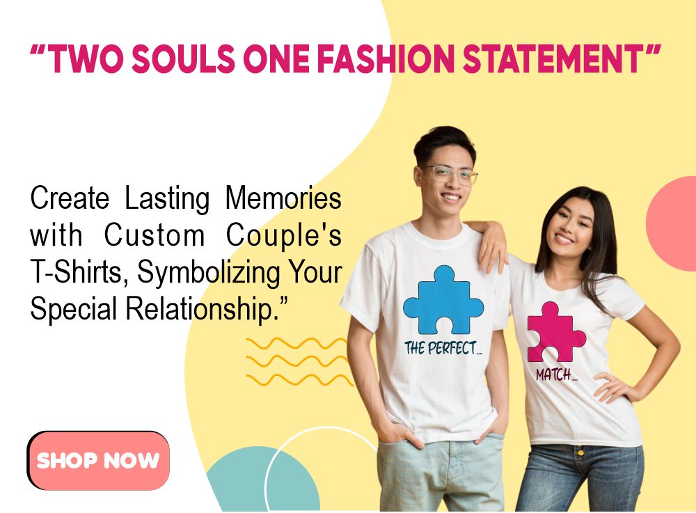 "The Blue Beast Couple's Customized T-shirts - Personalized Matching Apparel"