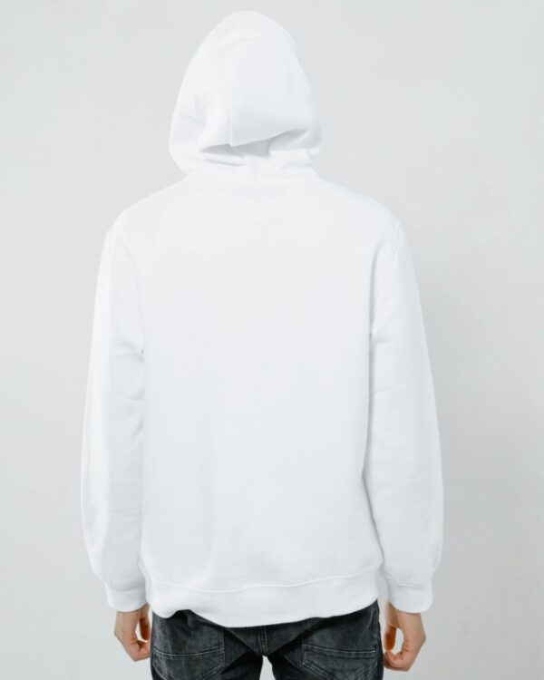 Unisex White Plain Hoodie