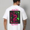 The Blue Beast Unisex White Oversized Squid Game-inspired Printed T-Shirt!